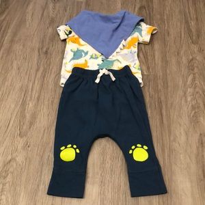 Dinosaur 3 piece outfit baby boy